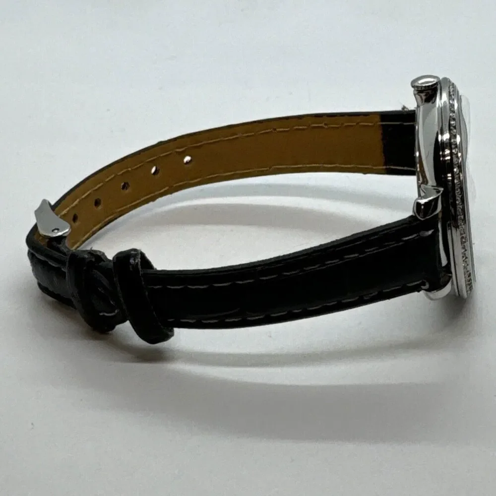 Fossil Jocelyn ES4451 Women Black Leather Analog Dial Quartz Wrist Watch JNA601